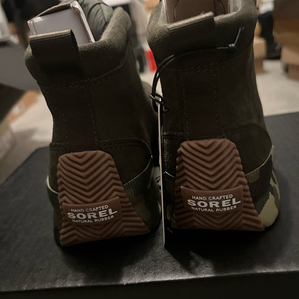 Sorel Olive and Chocolate Boots